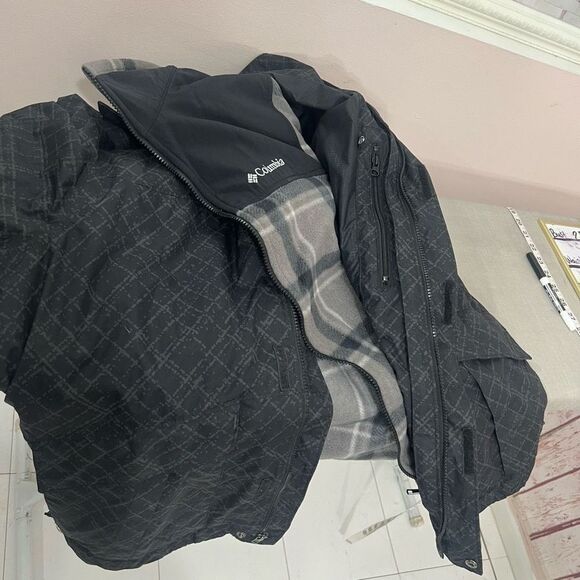 Columbia 2 in 1 fleece inner lining water resistant outer shell jacket - Picture 9 of 13